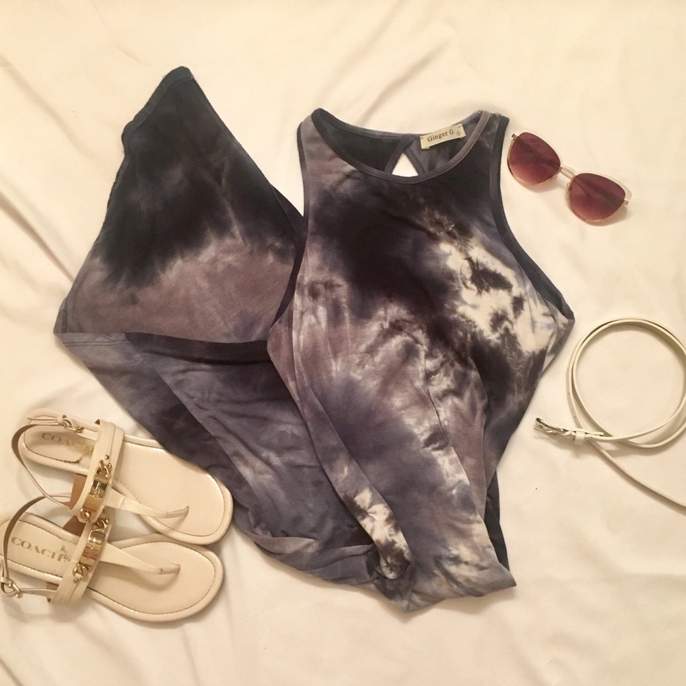 Super soft high low tie dye dress